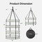 Ipower 2-PACK 3" Thickest Steel Rings Foldable Hanging Dryer Rack, 2 Feet Diameter 4 Layer, 2PK GLDRYRD2L4X2 - alternate 4
